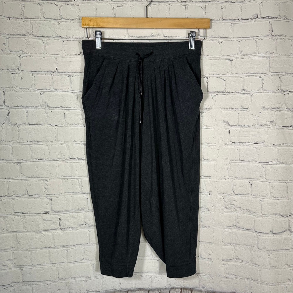 Lululemon Street To Studio Pant Gray Heather Crop Jogger Pima Cotton Size 4
